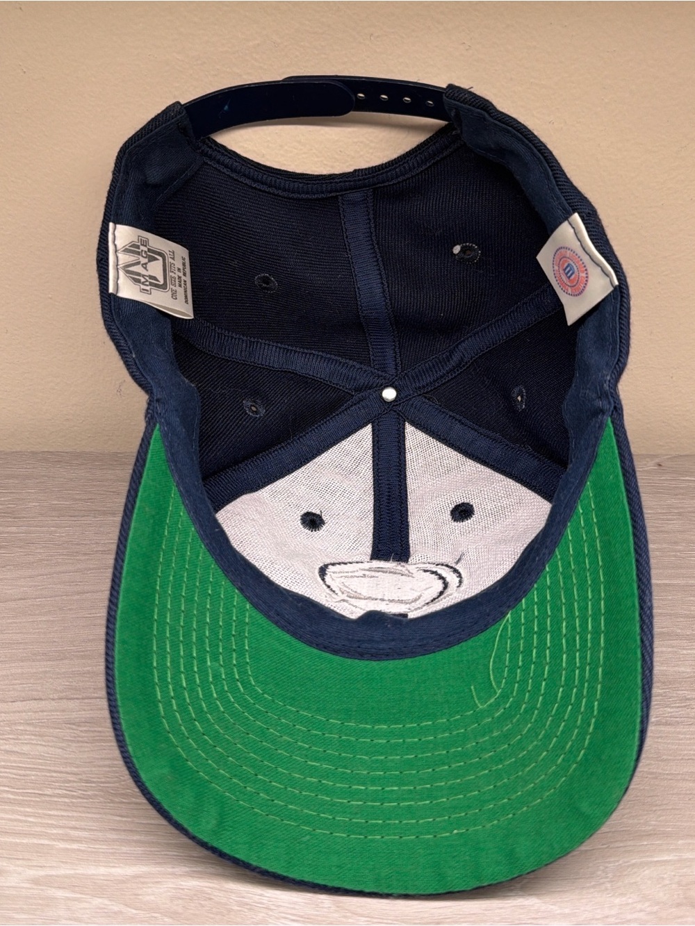 Vintage Penn State Nittany Lions Navy Blue Baseball Cap with Embroidered Logo - Picture 14 of 16